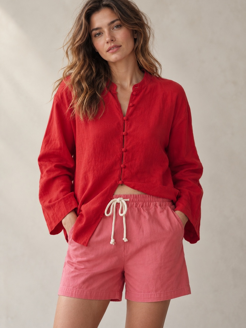 DONNI. The Chino Drawstring Short